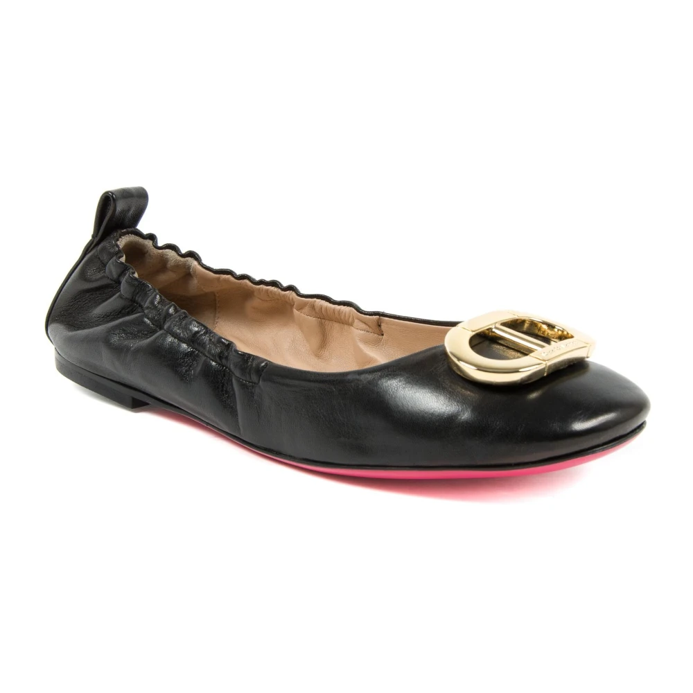 Italiensk læder ballerina sko