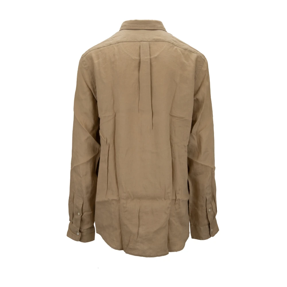 Ralph Lauren Herenoverhemd Knoop Brown Heren
