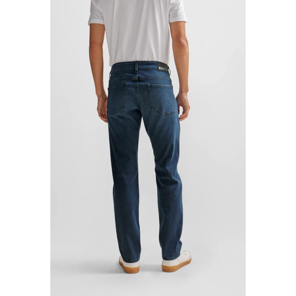 Hugo Boss Slim Fit Regular Rise Blauwe Denim Jeans Blue Heren