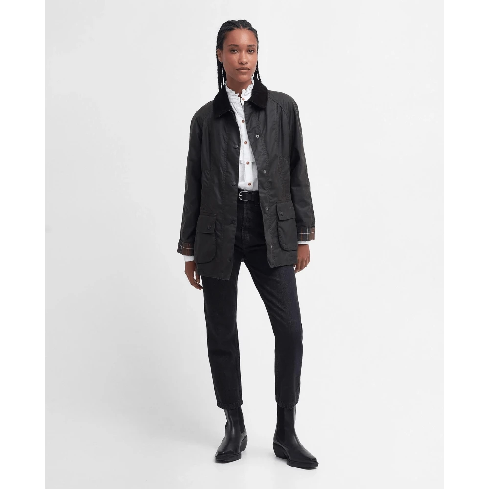 Barbour Klassieke Beadnell Wax Jas Green Dames