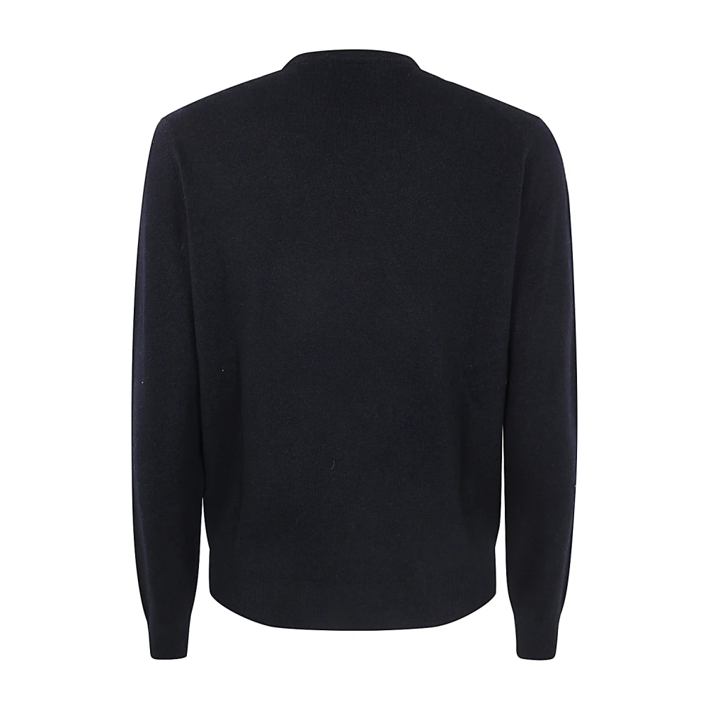 Filippo De Laurentiis Stijlvolle ronde hals lange mouwen top Black Heren