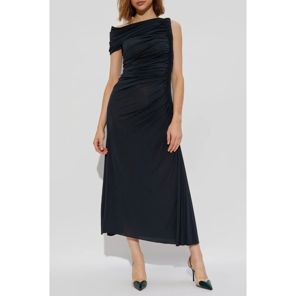 Alaïa Jurk met drapering Blue Dames