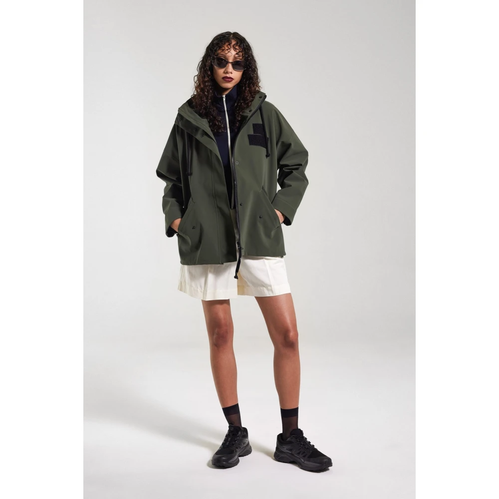 Stutterheim Matte Regenjas met Elegante Silhouet Green Dames