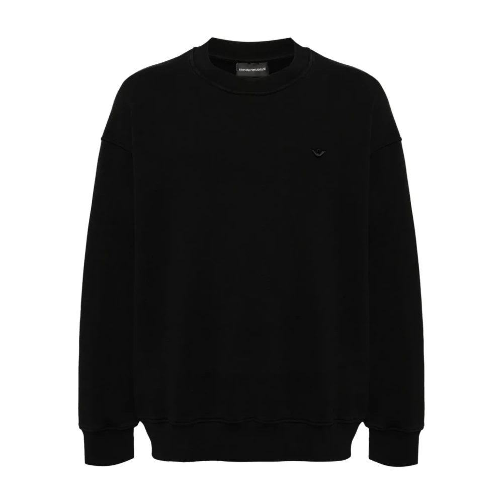 Emporio Armani Stijlvolle Sweatshirt in Zwart Aw24 Black Heren