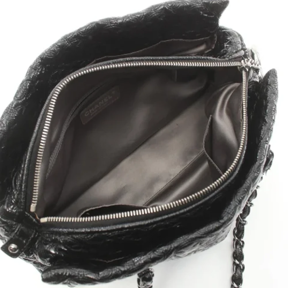 Chanel Vintage Pre-owned Leather shoulder-bags Black Dames