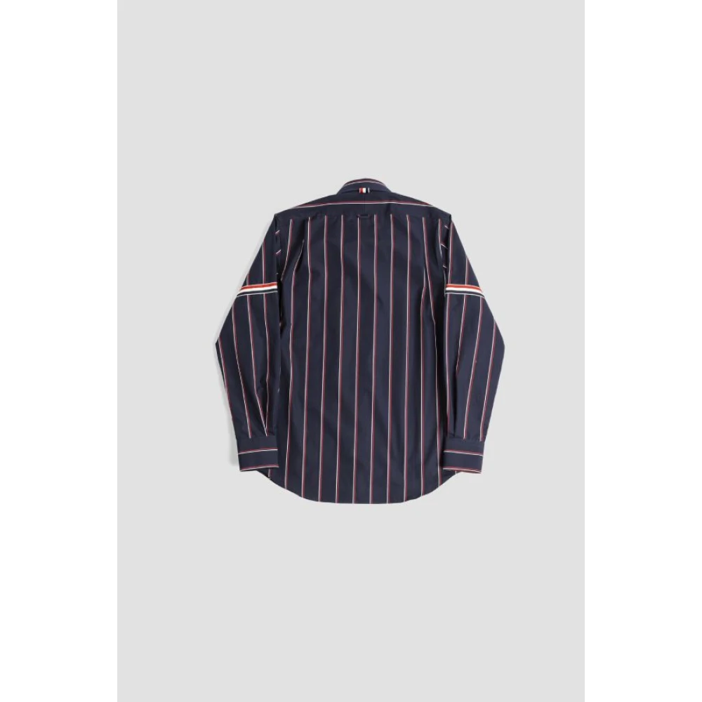 Thom Browne Nautisch Gestreept Katoenen Overhemd Multicolor Heren