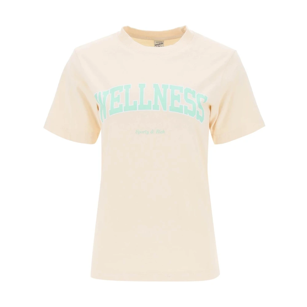 Sporty & Rich Wellness Ivy T-Shirt Yellow Dames