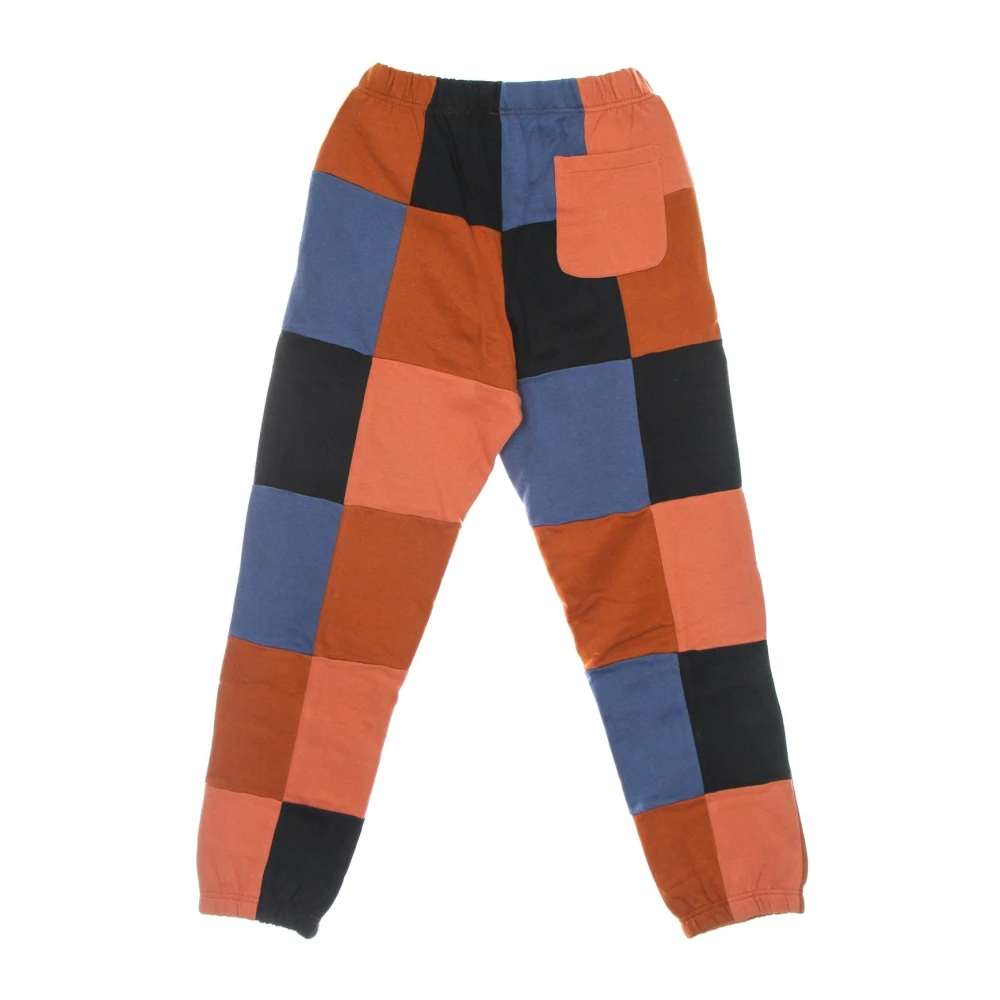 Obey Patchwork Fleece Sweatpants met Zakken Multicolor Heren