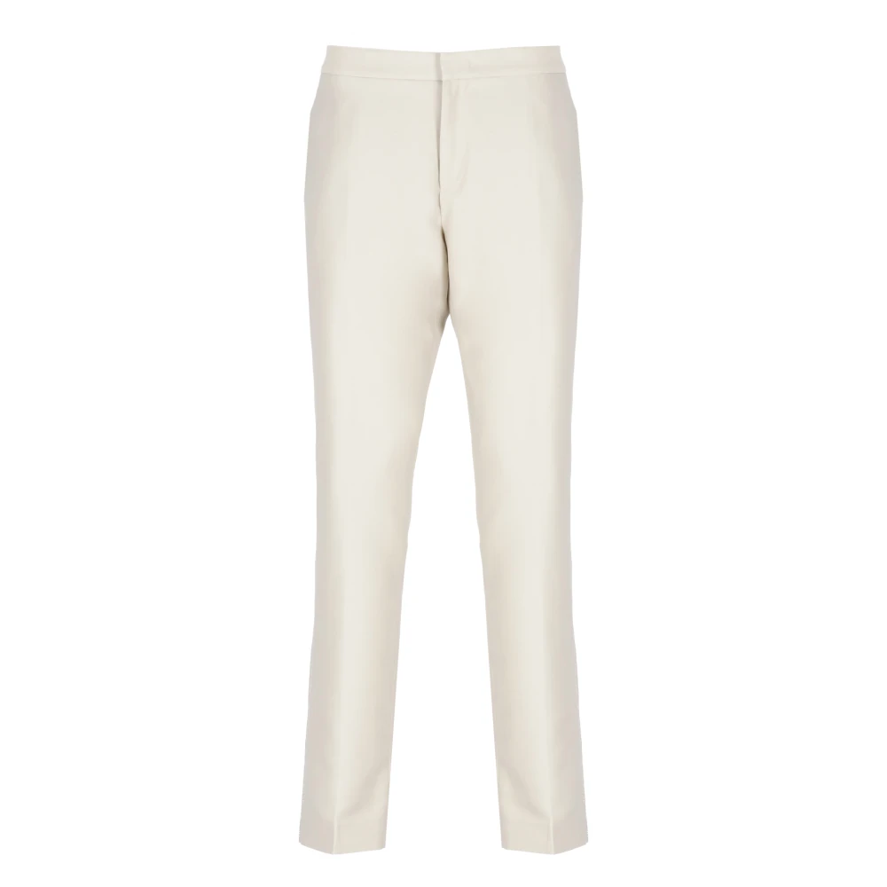 Fabiana Filippi Beige Katoen Zijden Broek Zijzakken Beige Dames