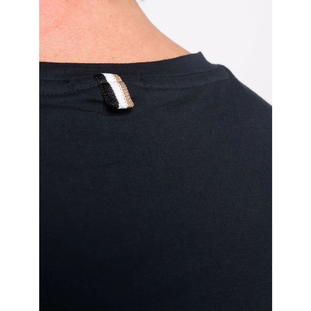 Hugo Boss Slim Fit Katoenen T-shirt Blue Heren