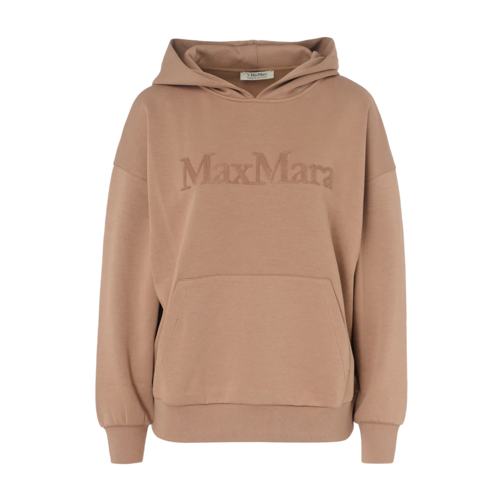 Max Mara Kameel Katoenen Sweatshirt Brown Dames