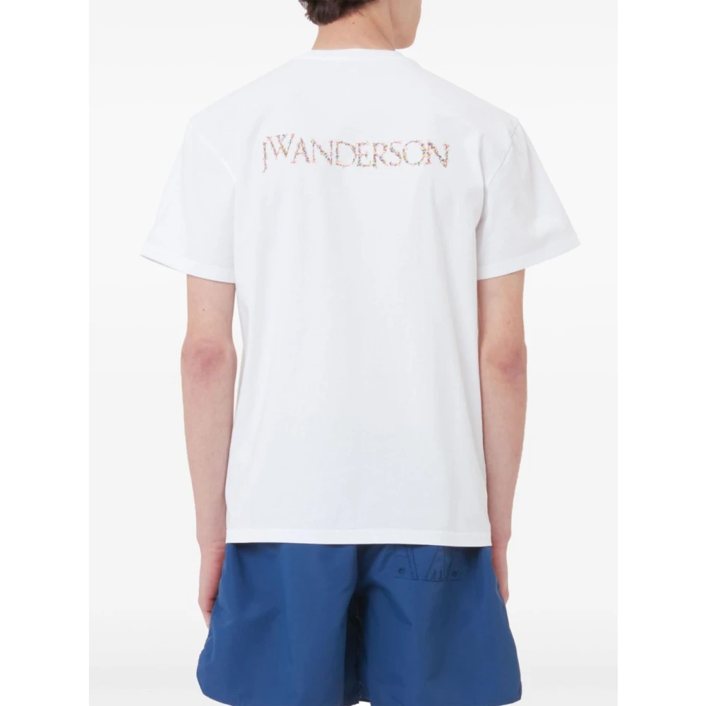 JW Anderson Witte T-shirt voor mannen White Heren