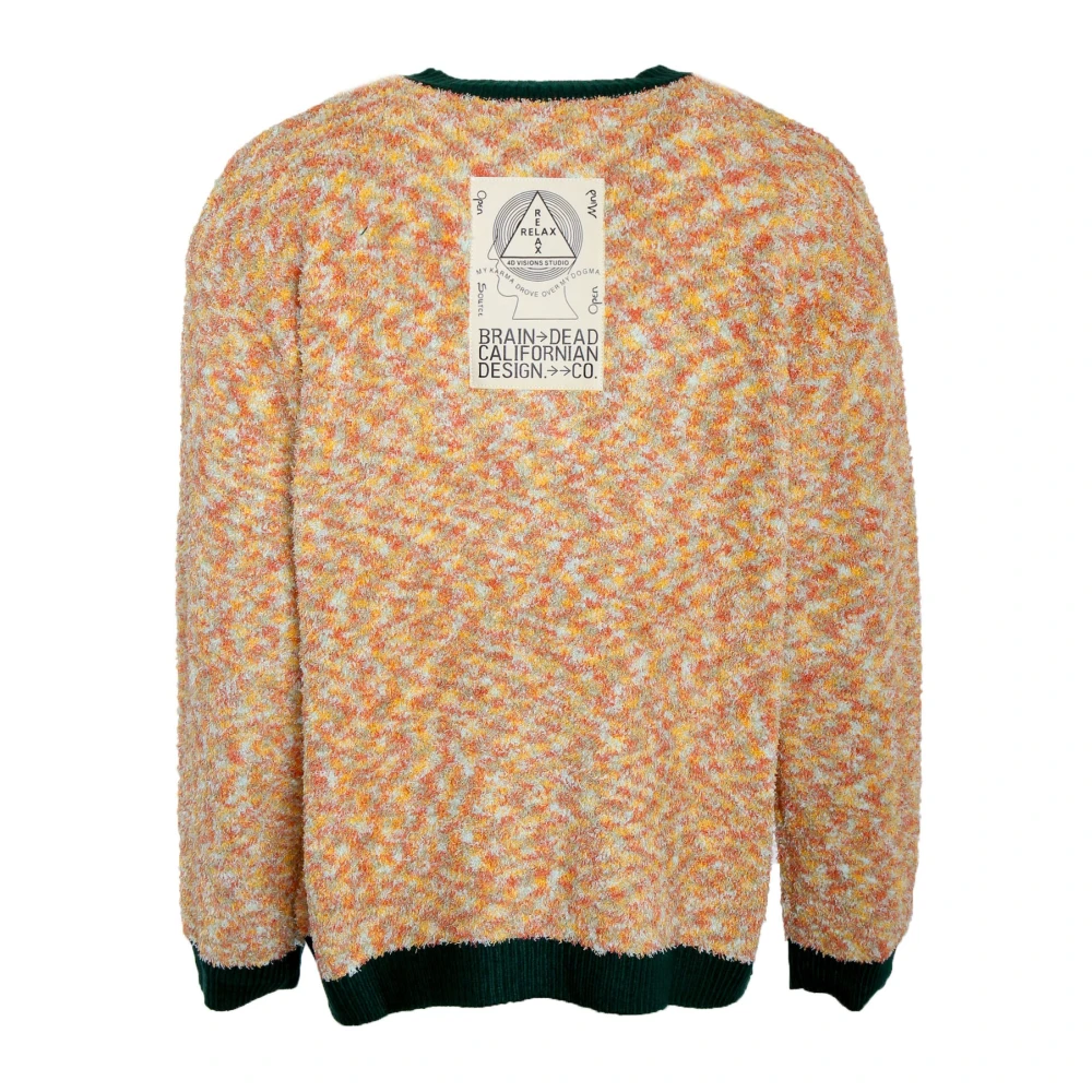 Brain Dead Gestreepte Cardigan met V-hals Multicolor Heren
