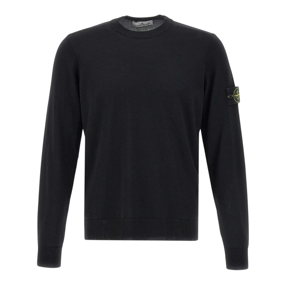 Stone Island , Herren, Strickwaren, Schwarzk, L
