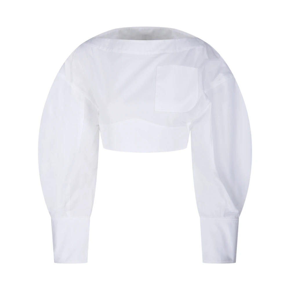 Jacquemus Witte Top met Stijl 'LE Haut Casaco' White Dames