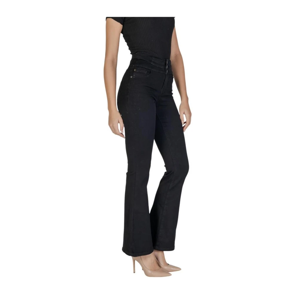 Only Zwarte Katoen Stretch Jeans Black Dames