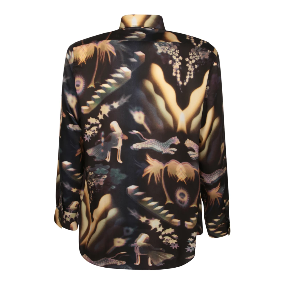 PS By Paul Smith Artistieke Zwarte Longsleeve Multicolor Heren