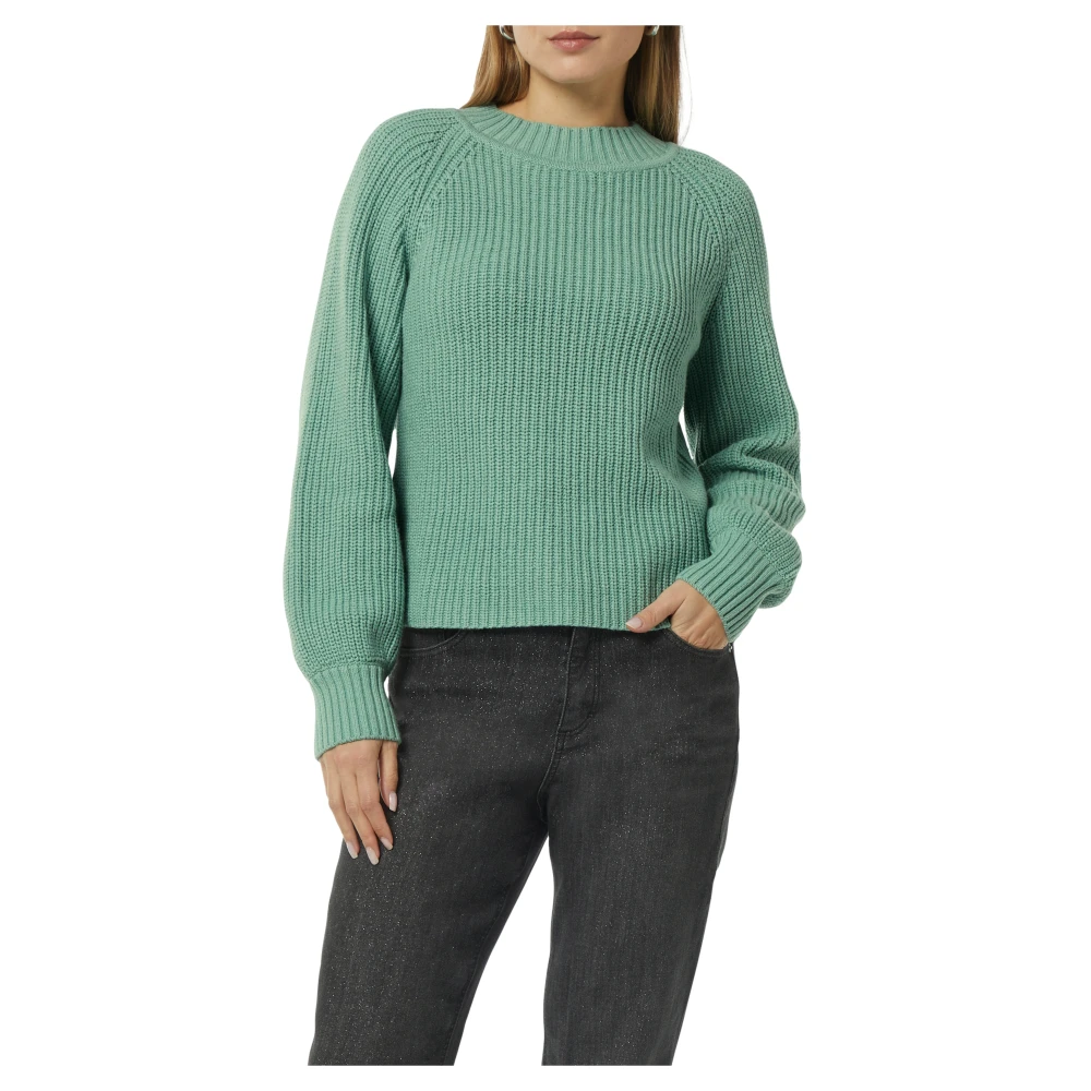 comma Relaxed Fit Gebreide trui Green Dames