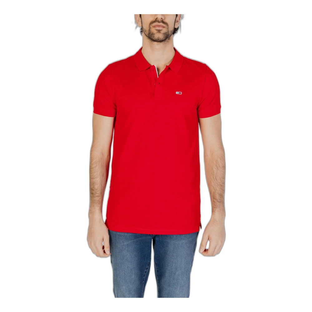 Tommy Jeans Polo Shirts Red Heren
