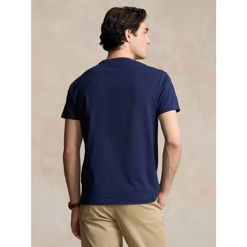 Polo Ralph Lauren Navy Varsity Bear Grafisch T-shirt Blue Heren