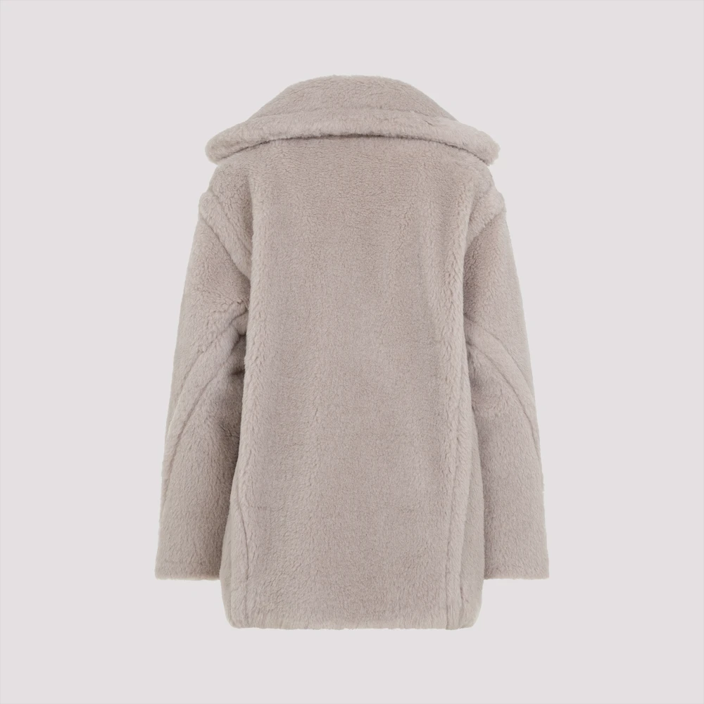 Max Mara Korte Teddy Jas Gray Dames