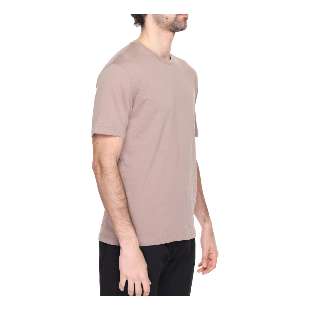 Gianni Lupo Bruin Katoenen Ronde Hals T-shirt Brown Heren