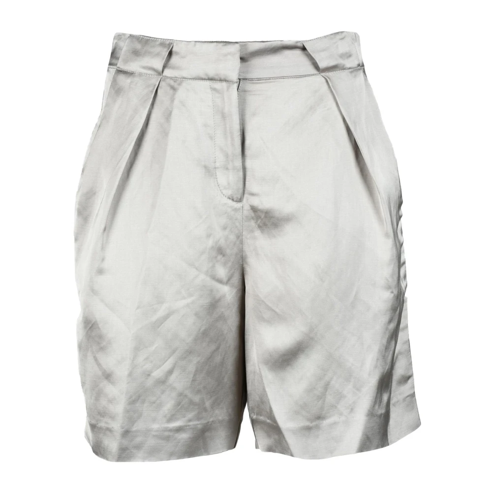 Calvin Klein Linnen Bermuda Shorts Beige Heren
