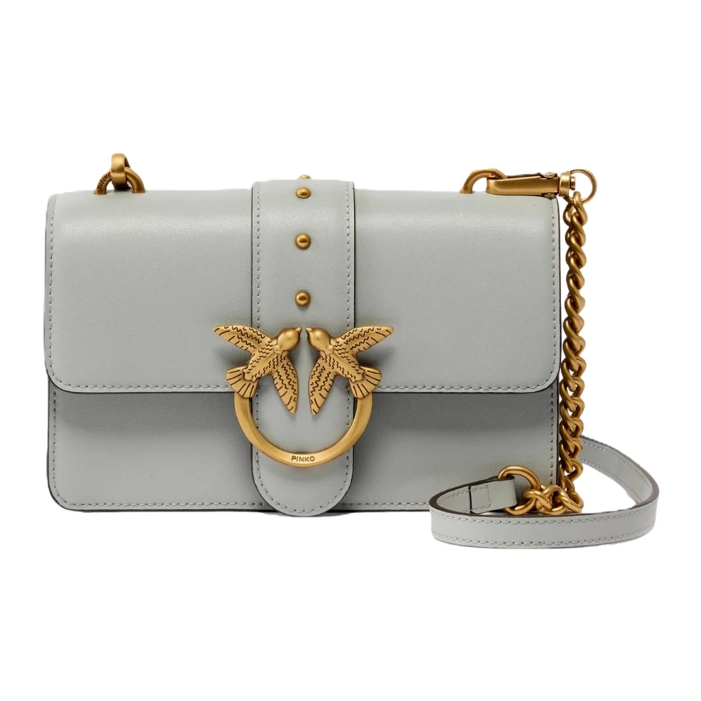 Pinko Women's Gray Love Bag One Mini - Shoulder Bags - One Size - Bags