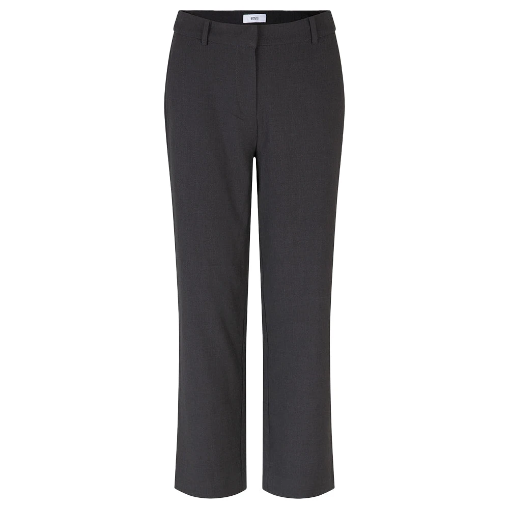 Envii Donkergrijze High Waisted Broek Gray Dames