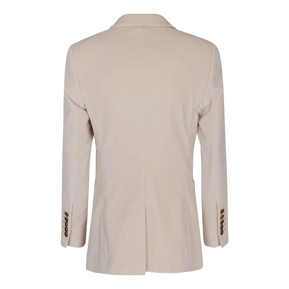 Saulina Italiaanse Katoenen Jassen Beige Dames