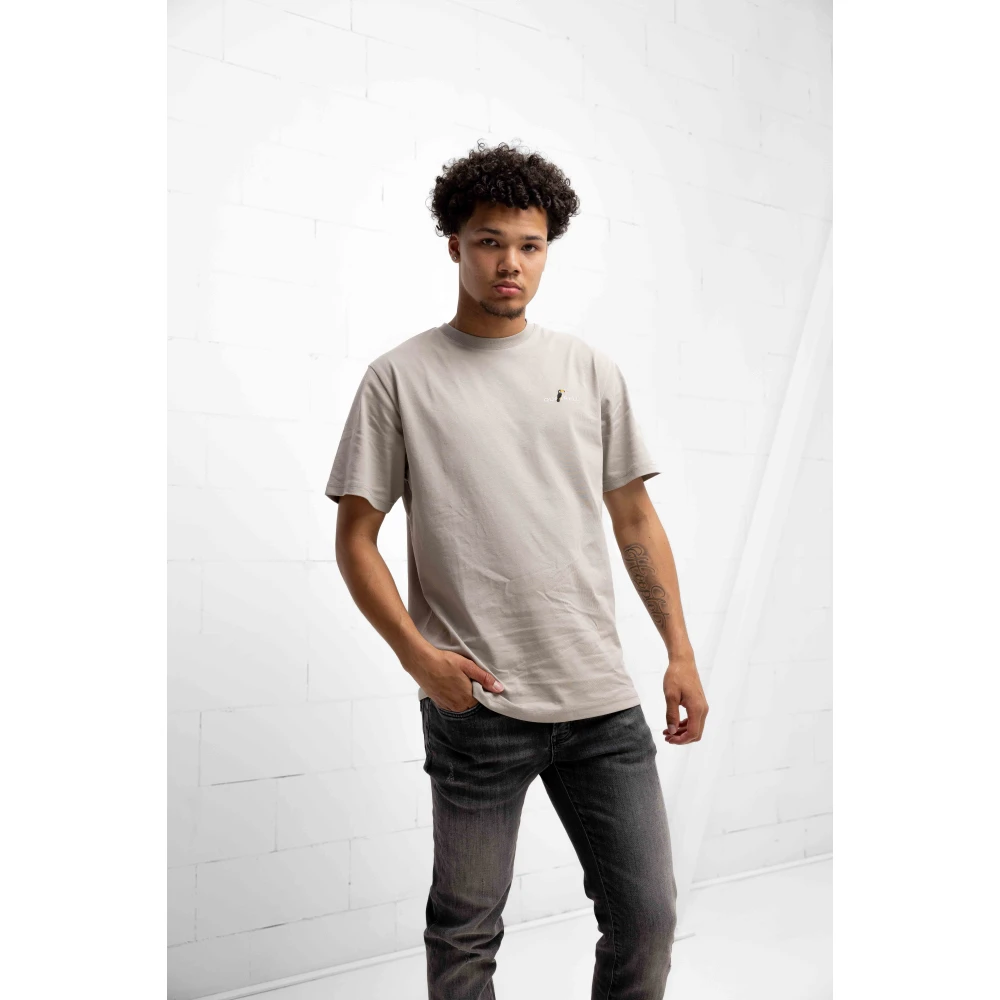 Quotrell Tropics T-Shirt Taupe Heren Beige Heren