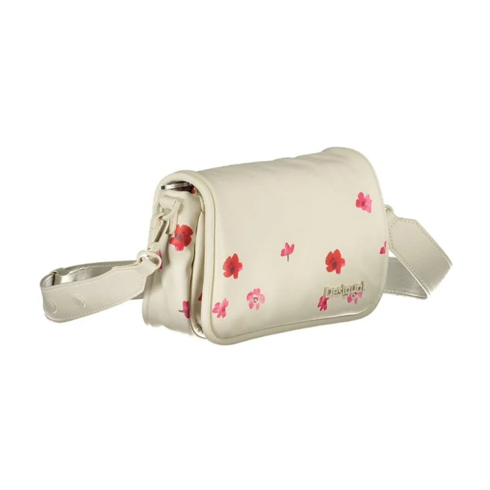 Desigual Witte Polyethyleen Handtas met Afneembare Ketting White Dames