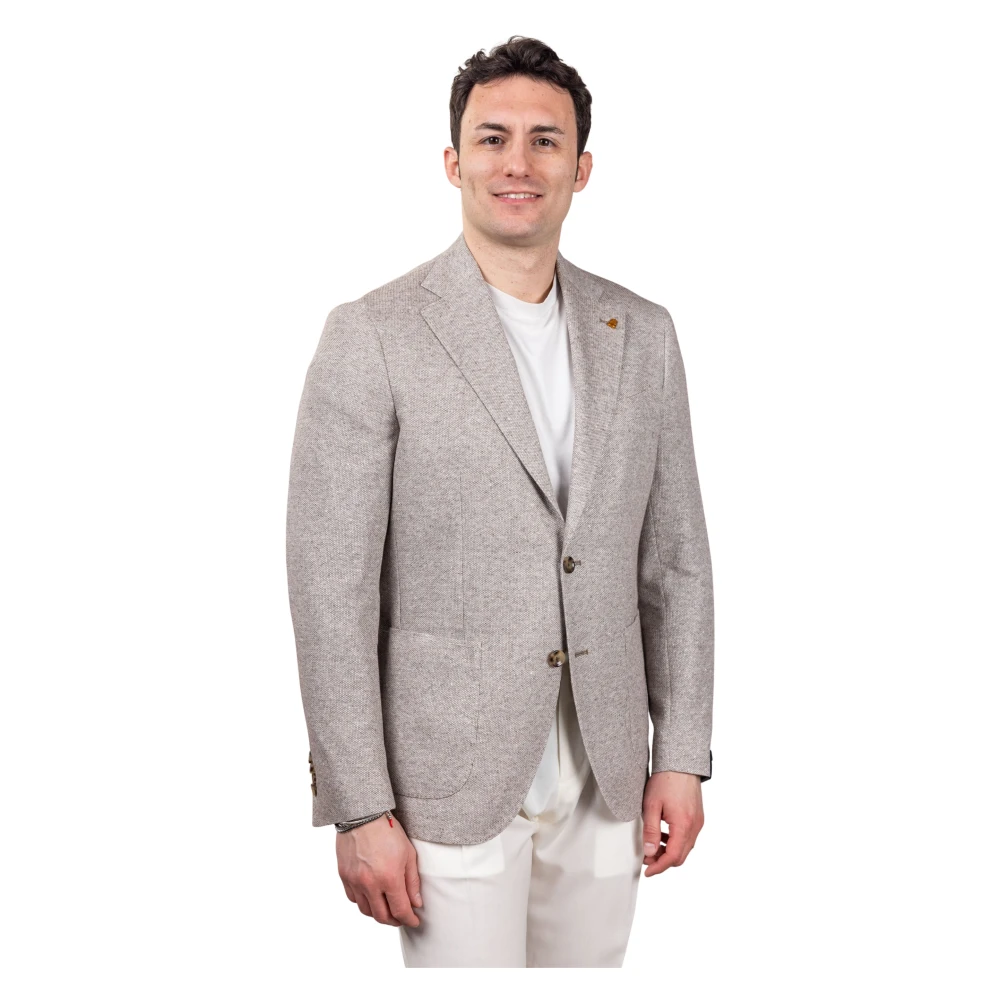 Sartoria Latorre Mannelijk Beige Jassen Heren, M, Jf 74 Jj 232 Blazer