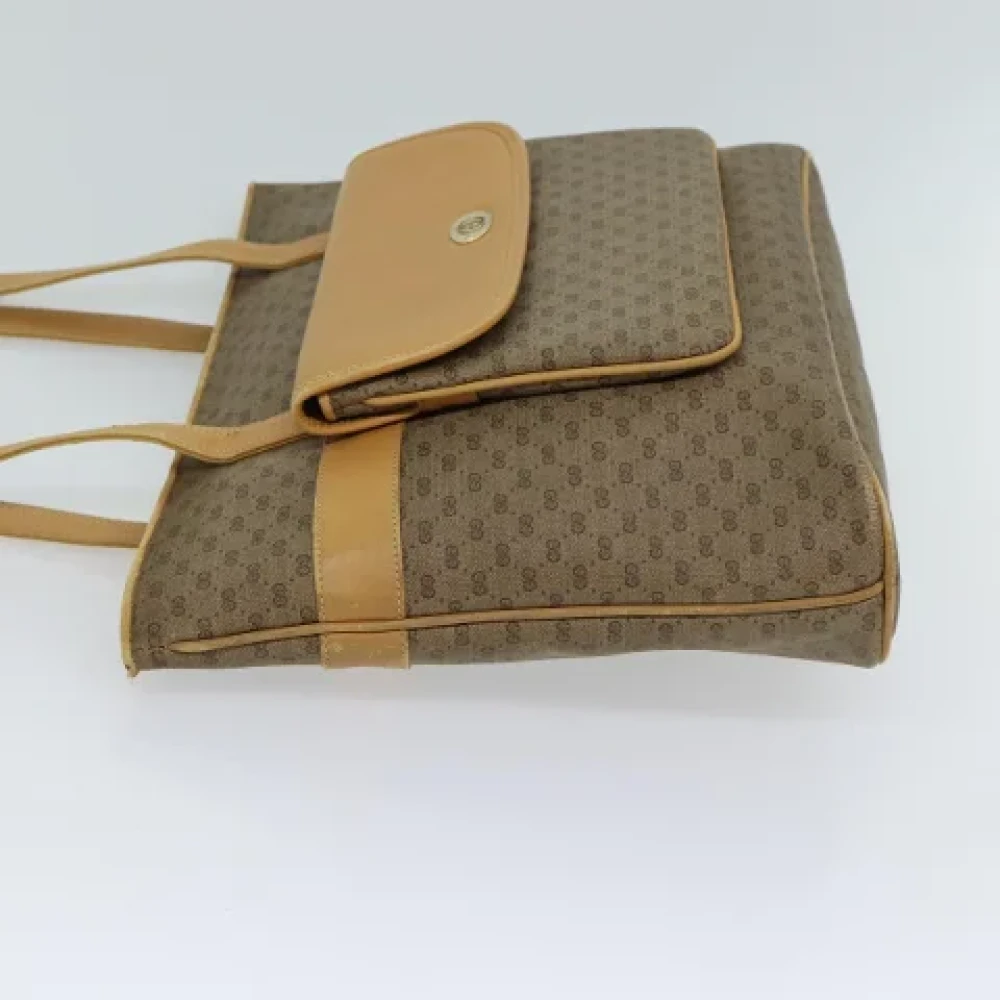Gucci Vintage Pre-owned Leather totes Beige Dames
