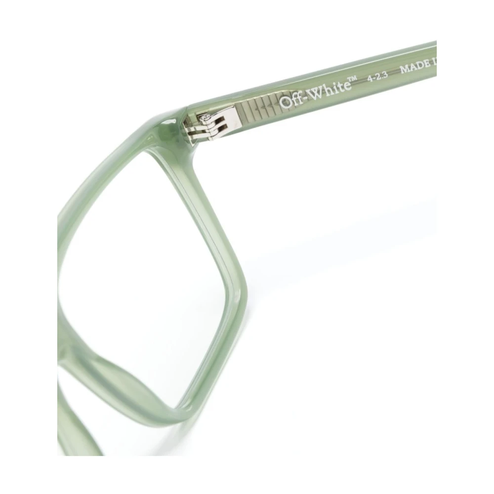 Off White Groene Optische Bril Stijlvol en veelzijdig Green Unisex