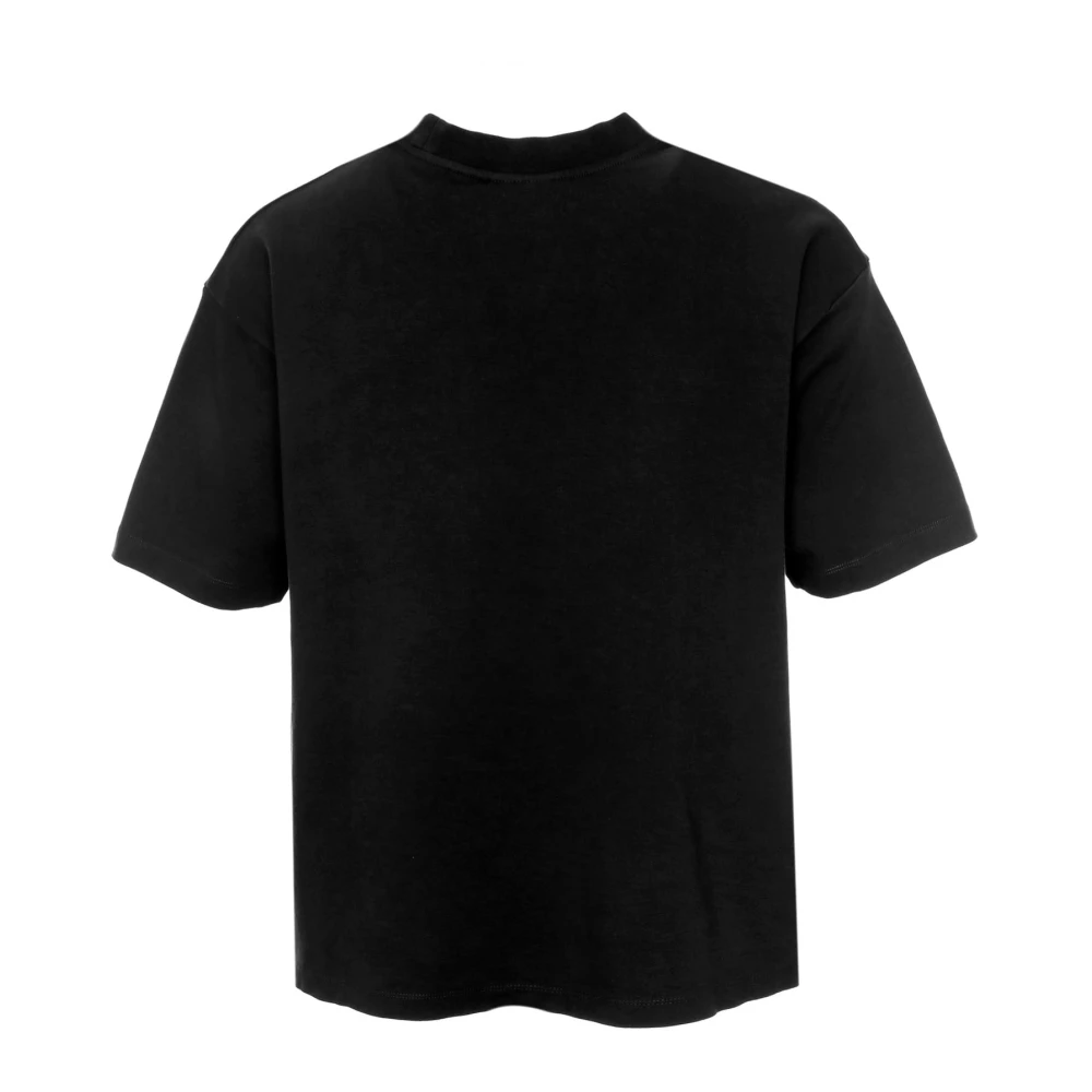 Drole de Monsieur Klassieke Slogan T-shirt Black Heren