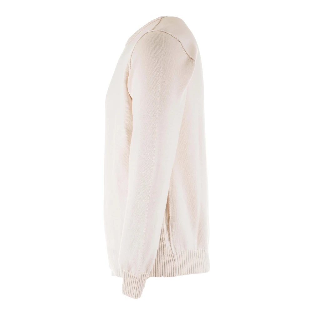 Gran Sasso Wol Ronde Hals Pullovers Beige Heren