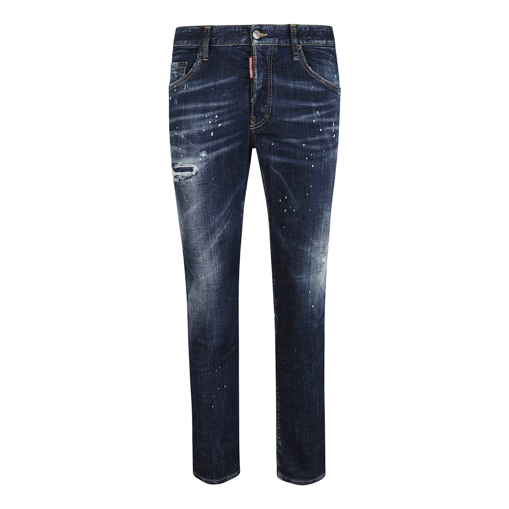 Dsquared2 Navy Blue Skater Jeans Blue Heren