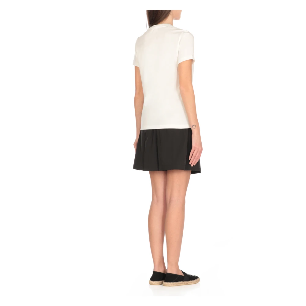 Kenzo Wit Katoenen T-shirt met Logoprint White Dames