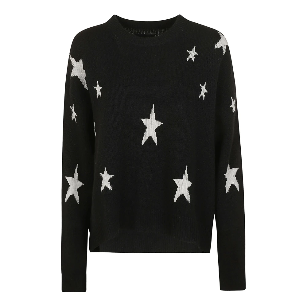 Zadig & Voltaire Sterren Kasjmier Trui Bruin Zwart Black Dames