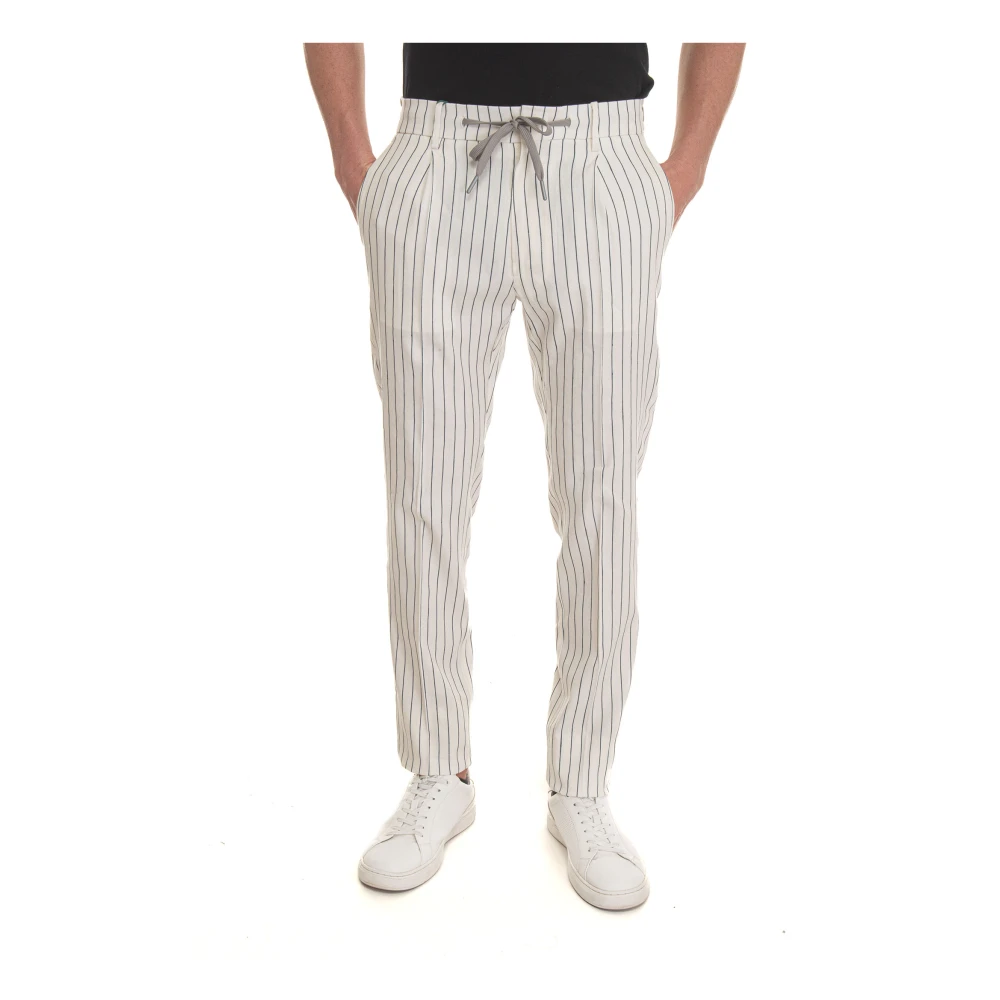 Berwich Spiaggia trousers with lace tie White Heren