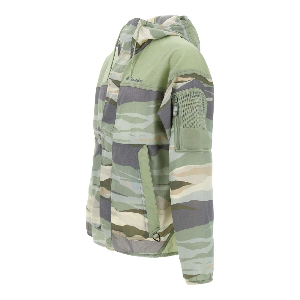 Columbia Groene camouflagejas met capuchon Green Heren