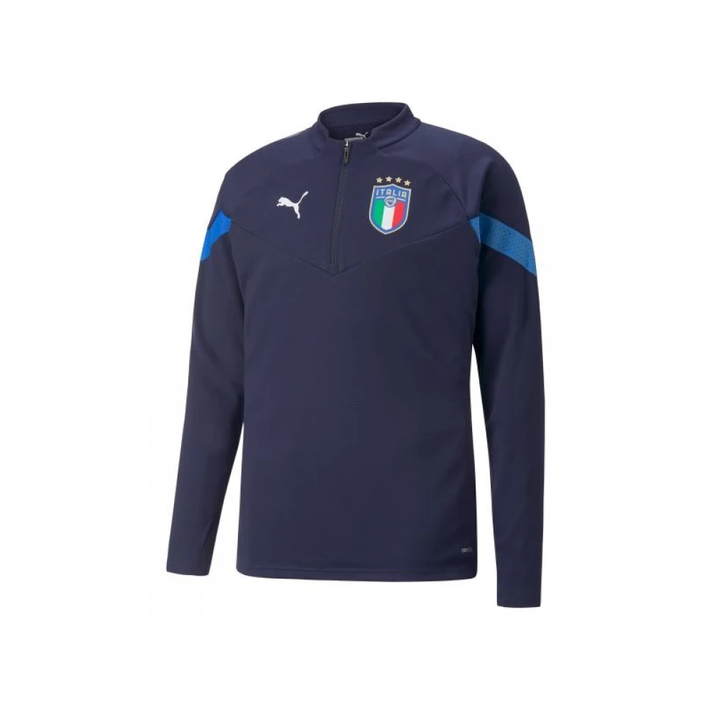 Puma Italië 1 4 Zip Coach Trainingspak Senior 2022 2023 Blue Heren