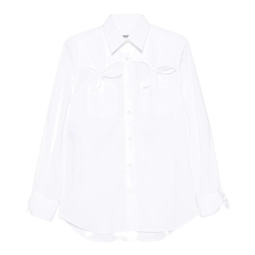 Moschino Vrouw Wit Overhemden Dames, Xs, Camicia