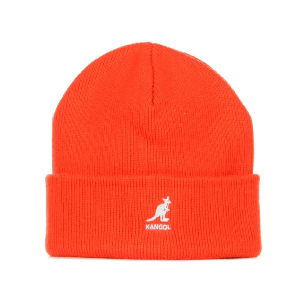 Kangol Vinter Säkerhets Orange Ribbstickad Mössa Orange, Herr