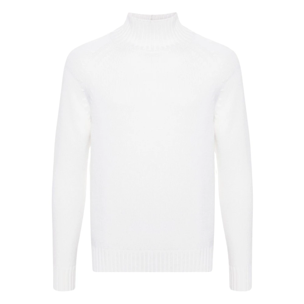 Eleventy Men's White Luxury Knit Jumper Wool - Turtlenecks - Xl - Knitwear