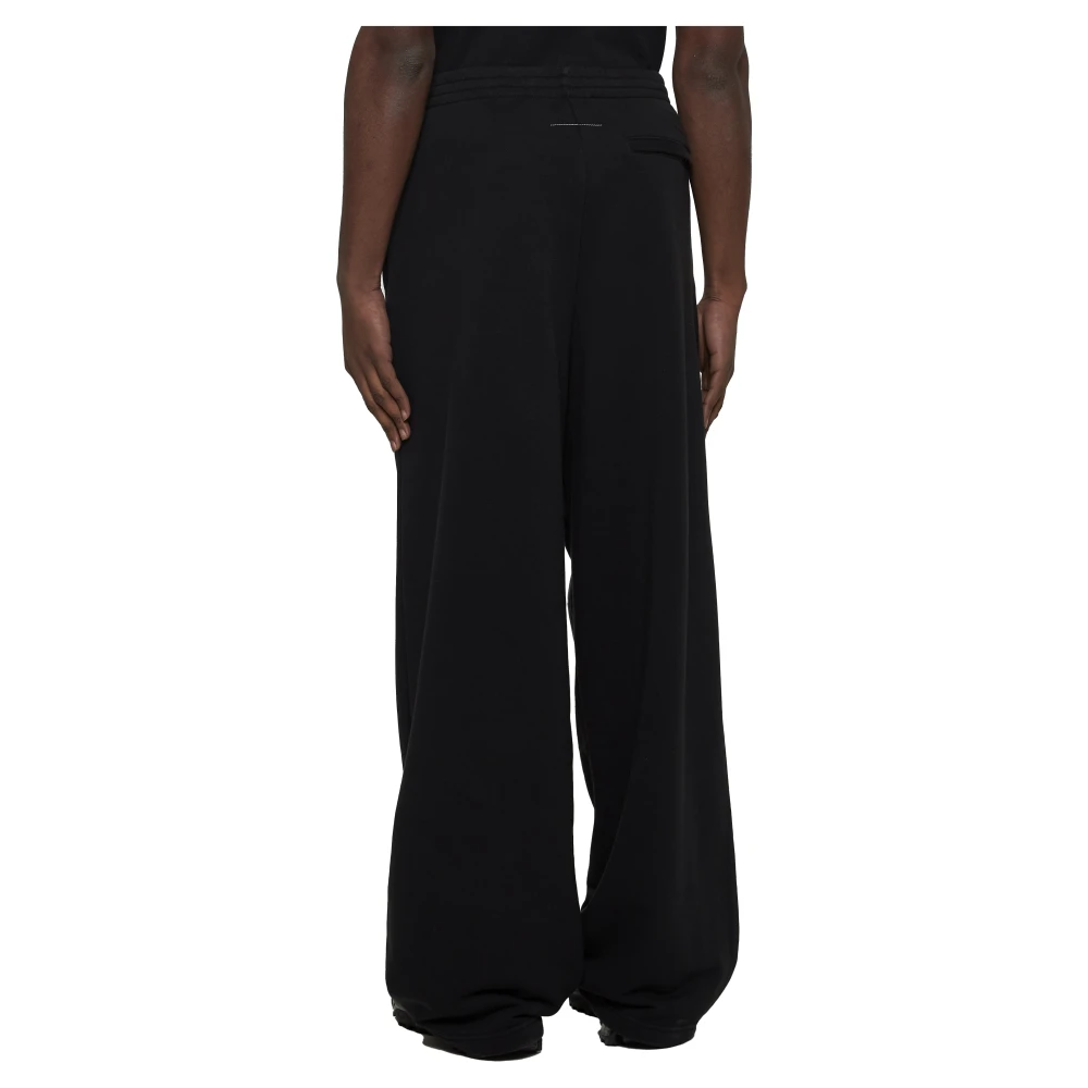 MM6 Maison Margiela Wijde Broek Black Heren