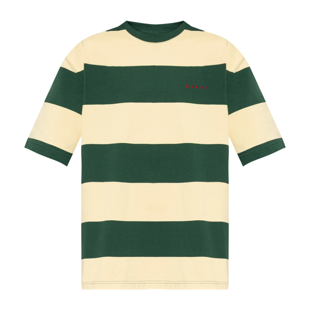 Marni Hombre Verde - Camiseta De Rayas - Tops - Xl
