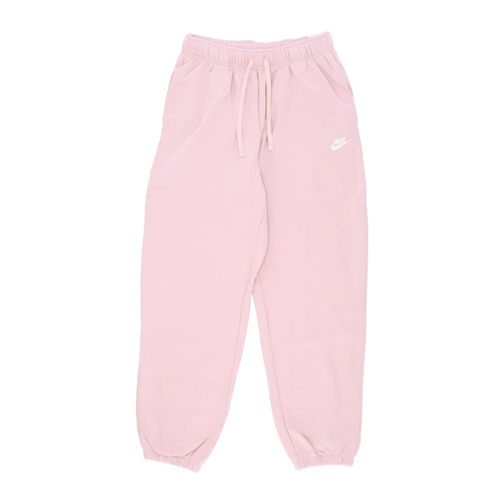 Nike Roze Club Fleece Oversized Broek Pink Dames