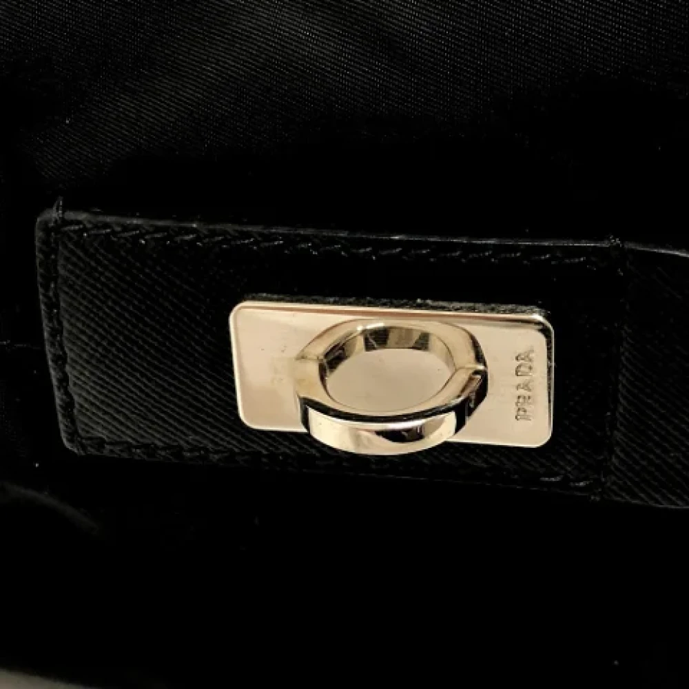Prada Vintage Pre-owned Leather handbags Black Dames